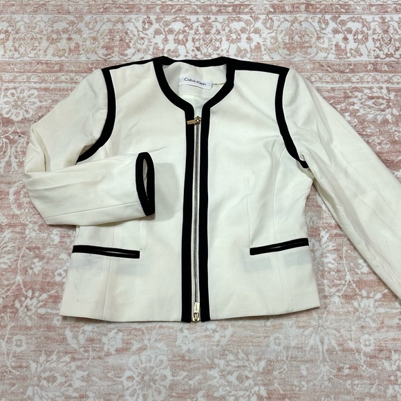 Calvin Klein Jackets & Blazers - Calvin Klein Contrast Black & White Jacket